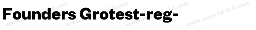 Founders Grotest-reg字体转换